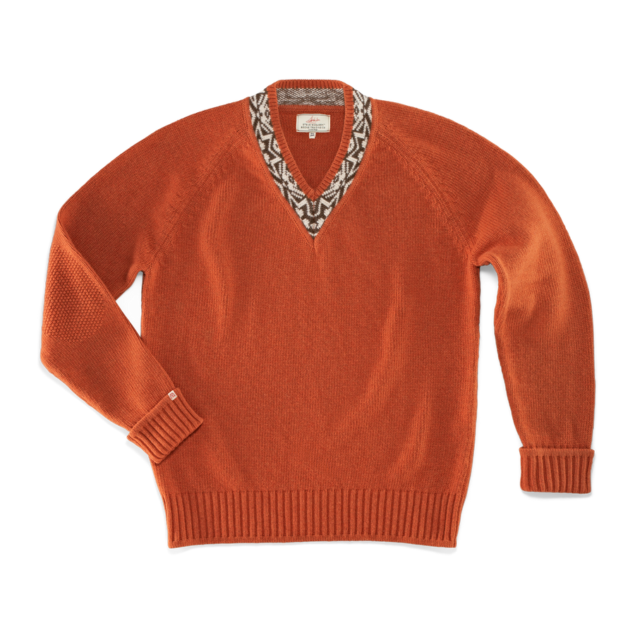 McQueen Nevada V-Neck Orange | Men's Sweatshirt | &SONS