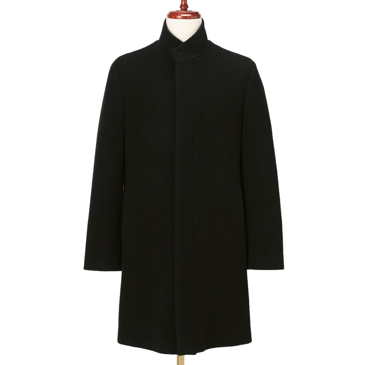 特価】【WEB限定価格】ウールスタンドカラーコート 黒 MAJI【AOKI公式
