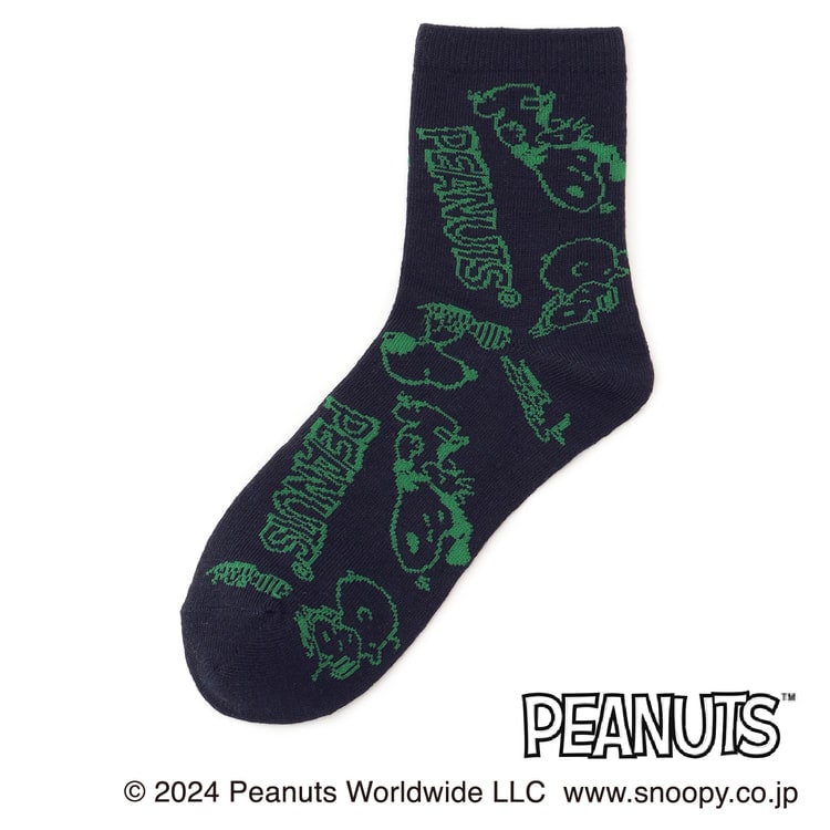 AOKI＆PEANUTSコラボ 23-25cm スヌーピーソックスS寸2足組【AOKI公式通販】