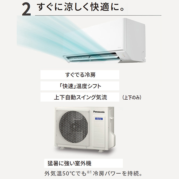 CS-224DFL-W パナソニック ルームエアコン ‎Eolia エオリア Fシリーズ