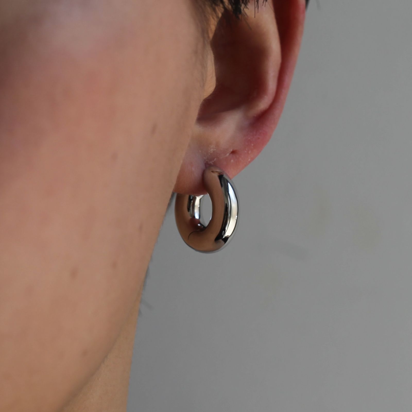 TOMWOOD - 【残りわずか】Chunky Hoops Small(SILVER) | ACRMTSM