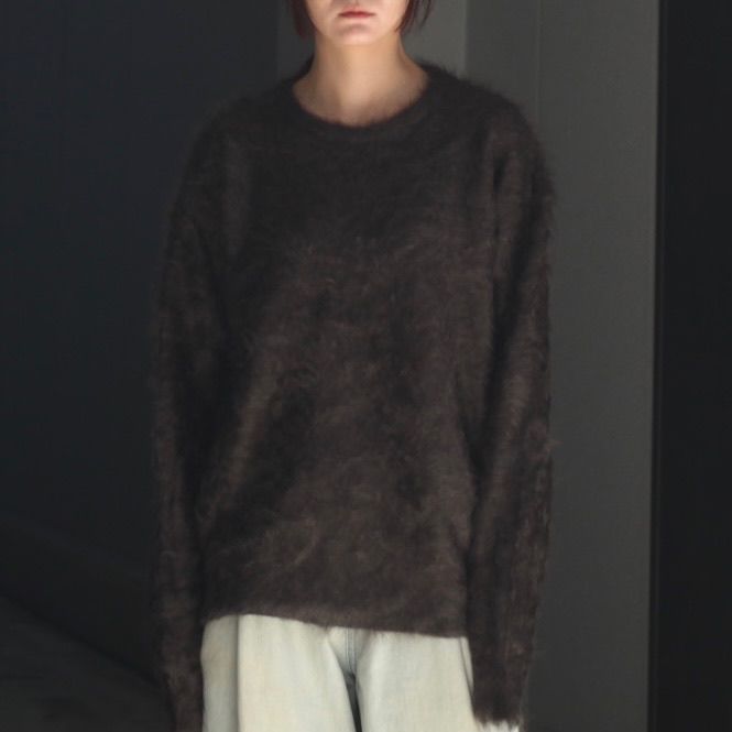 ssstein - 【残り一点】Cashmere Shaggy Knit Crew Neck LS | ACRMTSM