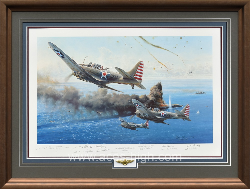 THE BATTLE OF THE CORAL SEA Framed Collector's Piece - Aces High