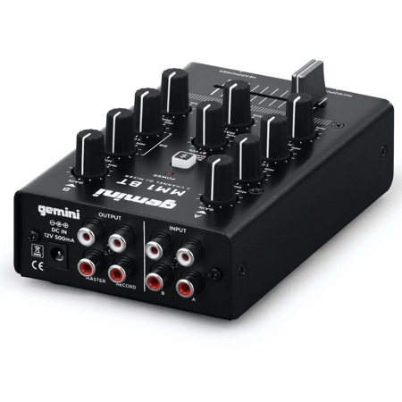 Gemini MM1BT 2-Channel Professional Analog DJ Mixer with Bluetooth