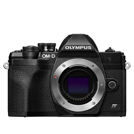 Olympus OM-D E-M10 Mark IV with ED 14-42mm F3.5-5.6 EZ Lens, Black