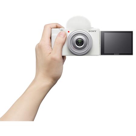 Sony ZV-1F Vlogging Camera, White ZV1F/W - Adorama