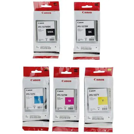 Canon PFI-107 130ml Ink Tank for Canon iPF670/680/685/780/785, set