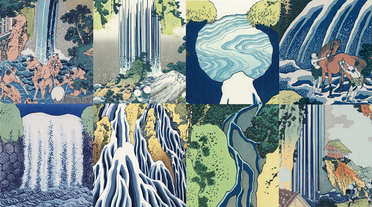 北斎生涯のテーマ、水の表現の集大成！「諸国滝廻り」｜【北斎今昔