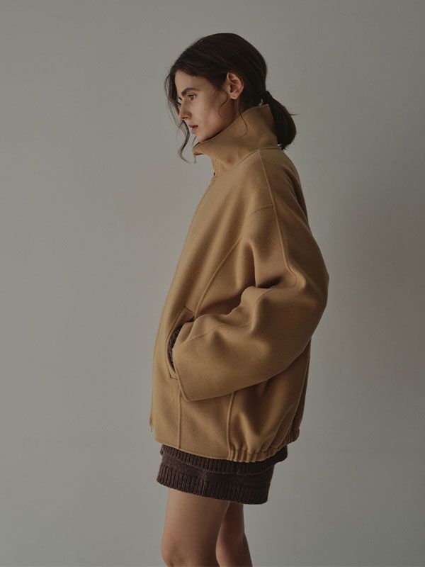 ETRE TOKYO - メルトンスタンドネックリバーブルゾン (CAMEL) | ADDICT