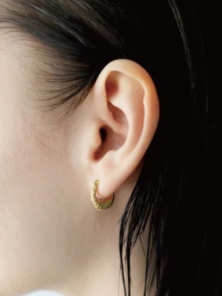 TEN. - 【両耳用】グレインピアス GD ゴールド シンプル デザイン ユニ