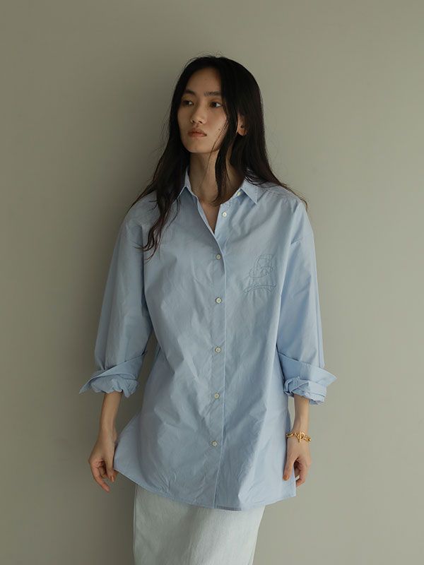 ETRE TOKYO - エンブロイダリーシャツ - BLUE | ADDICT WEB SHOP