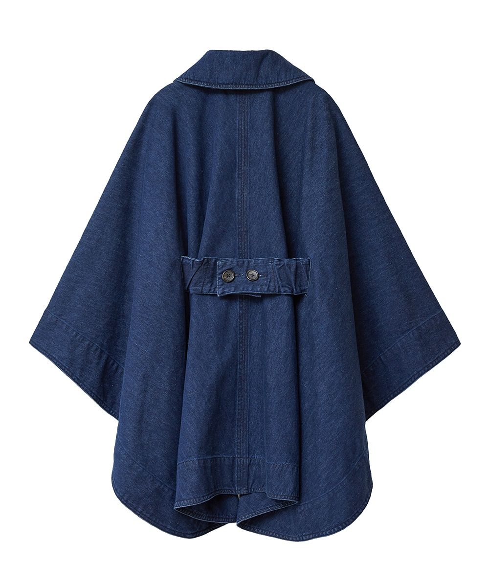 CLANE - デニム ケープ コート - DENIM CAPE COAT INDIGO | ADDICT WEB