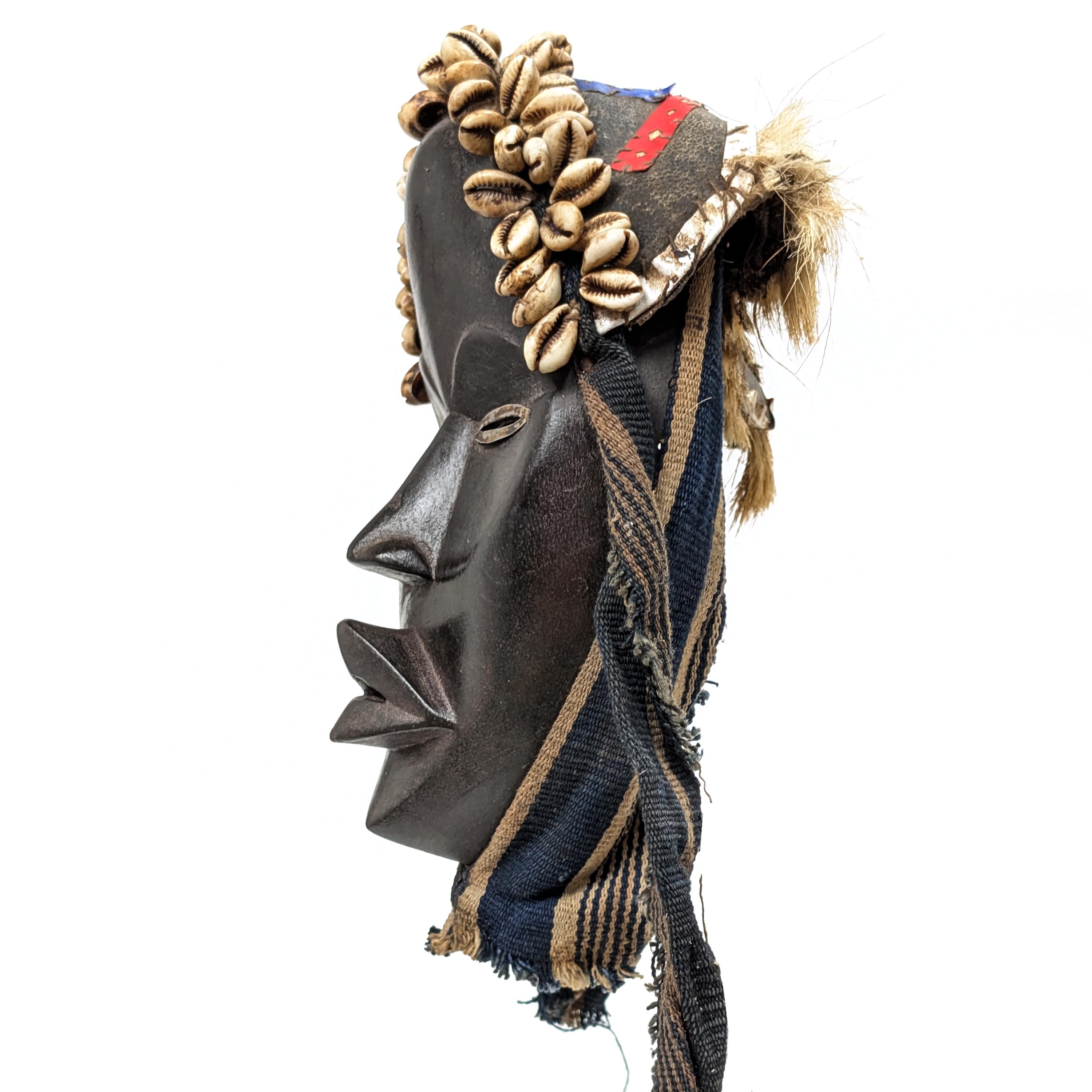 ダン族仮面 23cm アフリカン プリミティブアート マスク （p805-26