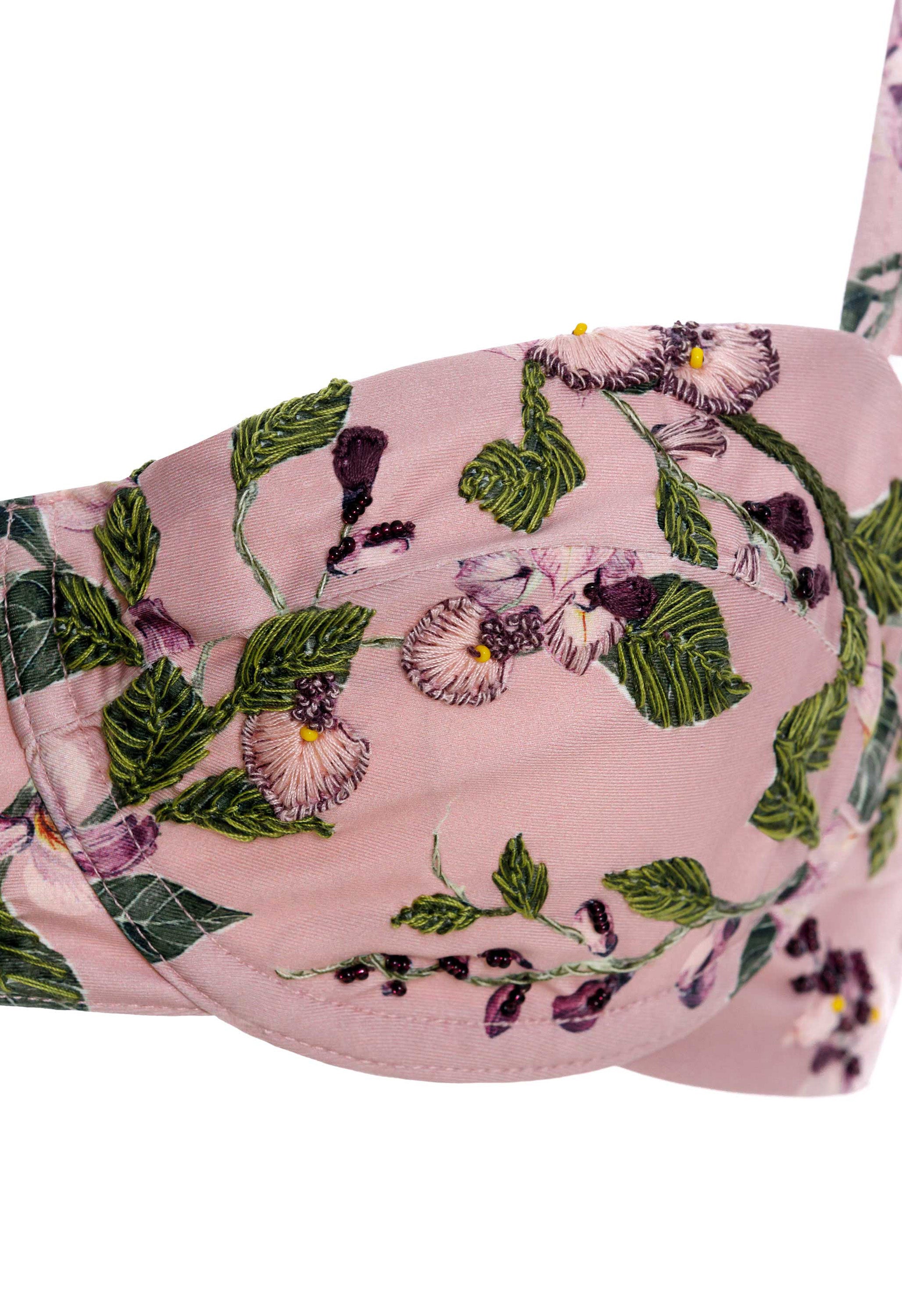 Kiwi Wisteria Bikini Top | Agua by Agua Bendita – AGUA by Agua