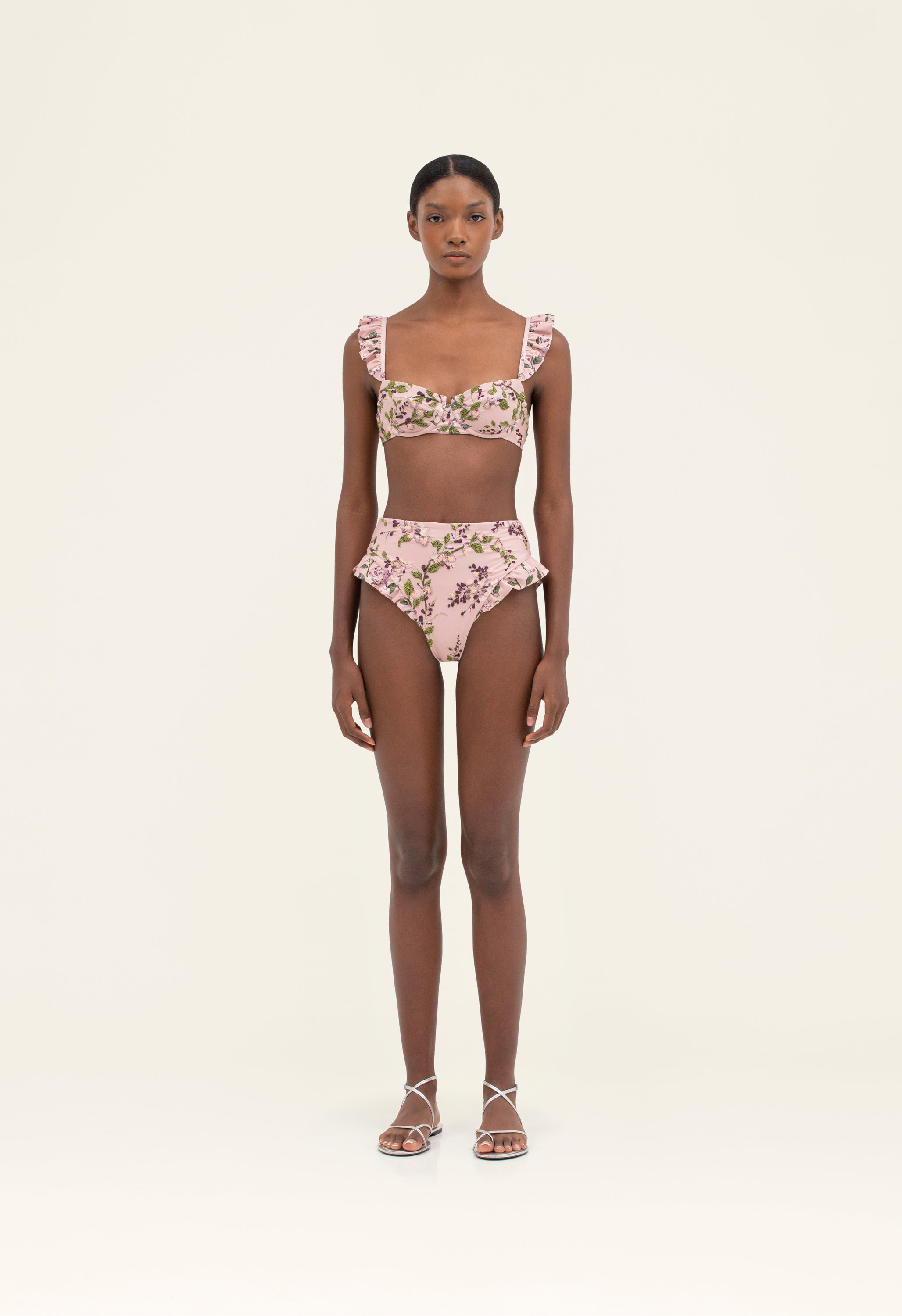 Kiwi Wisteria Bikini Top | Agua by Agua Bendita – AGUA by Agua