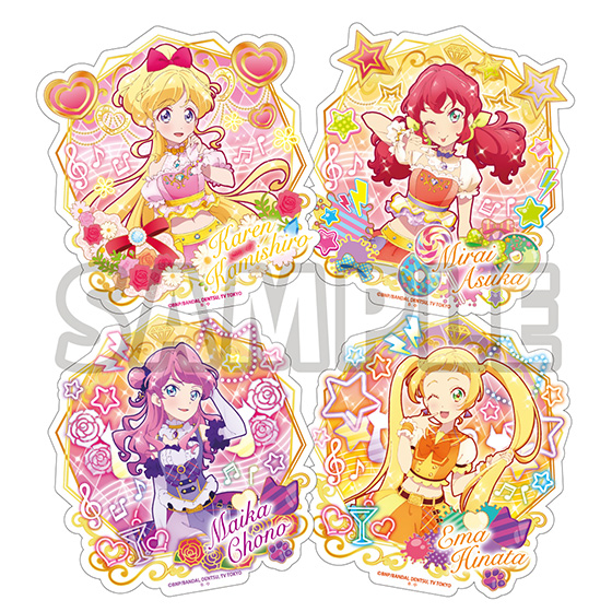 プレミアムバンダイ＞オールアイカツ！ダイカットステッカー − グッズ