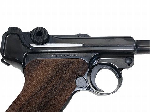 タナカ] ルガーP08 6インチ スチールフィニッシュ フルチェッカー