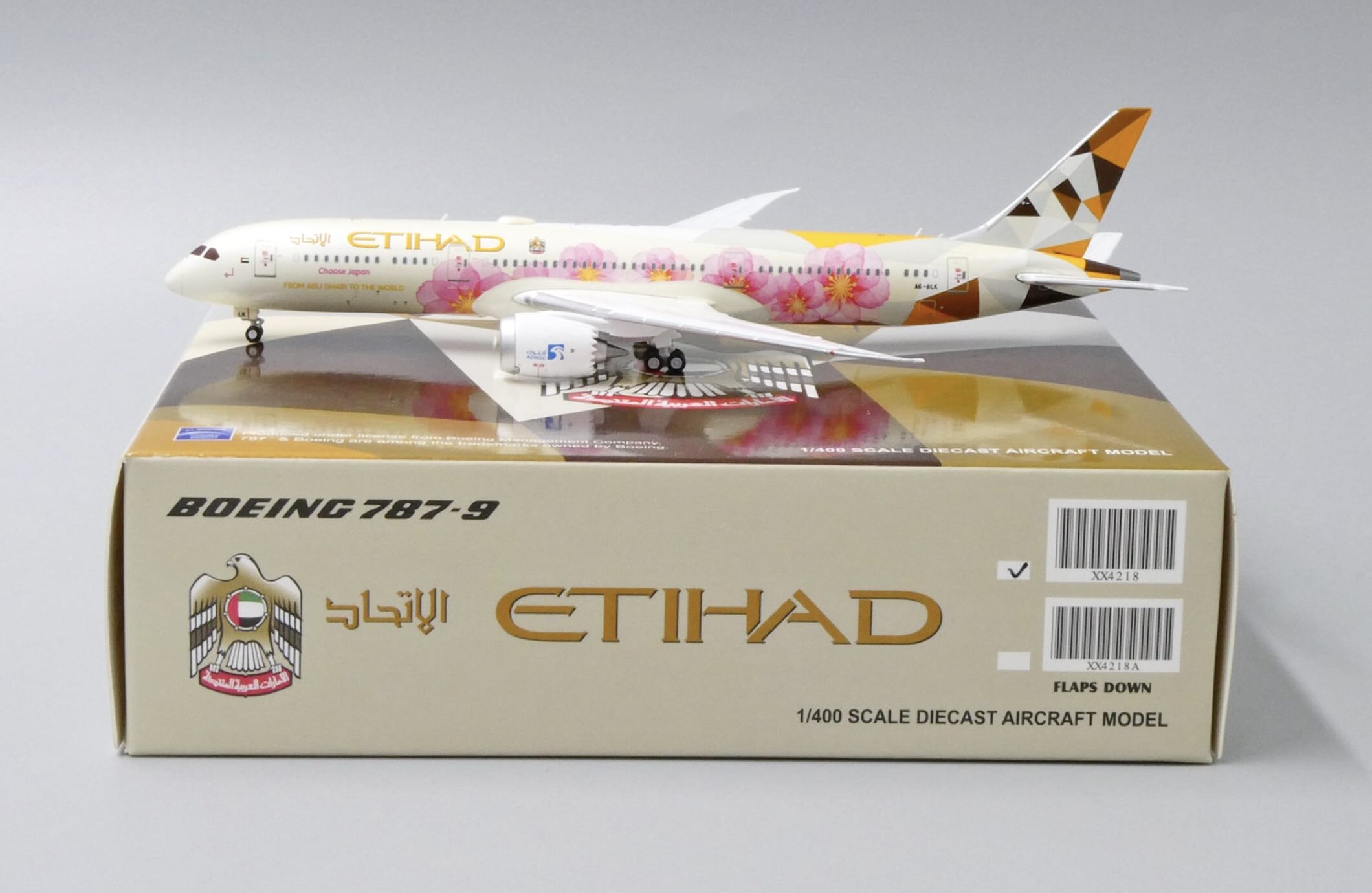 XX4218 Etihad B787-9 “Choose Japan Livery” A6-BLK – Airplane Model SG