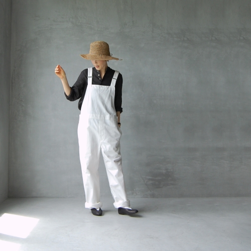 M – [ medium ]オーバーオール〈ホワイト〉 | Daja