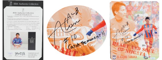 田中亜土夢「クラブ史上初 日本人背番号10」記念直筆サイン入りフォト