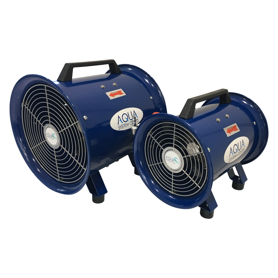 青いファンブレードの扇風機 BAYFLOW｜【Toffy】ダブルファン【WEB限定