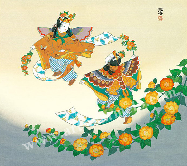 色紙(102)JARKET173735 東聖観による源氏物語の色紙☆ 色紙(102