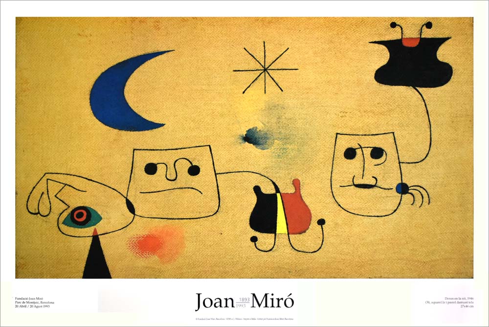 ジョアン・ミロ ポスター 額付き Joan Miro ジョアンミロ ポスター
