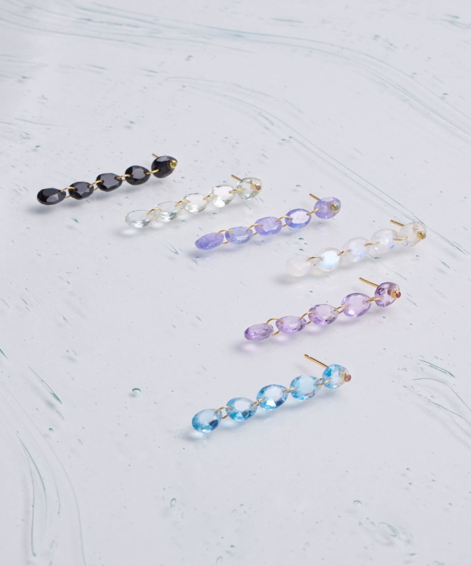 eden] onyx tear drops ear clip｜ARTIDA OUD（アルティーダ ウード）