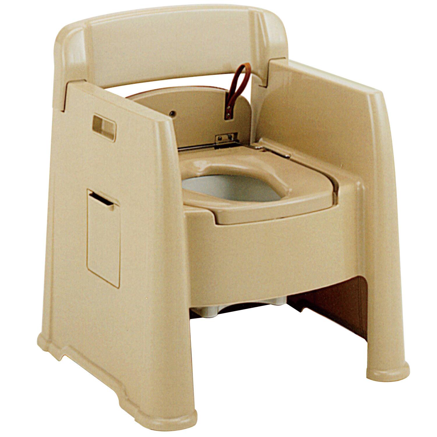 背付ポータブルトイレ 楽立AD | 【安寿】の介護用品 | アロン化成