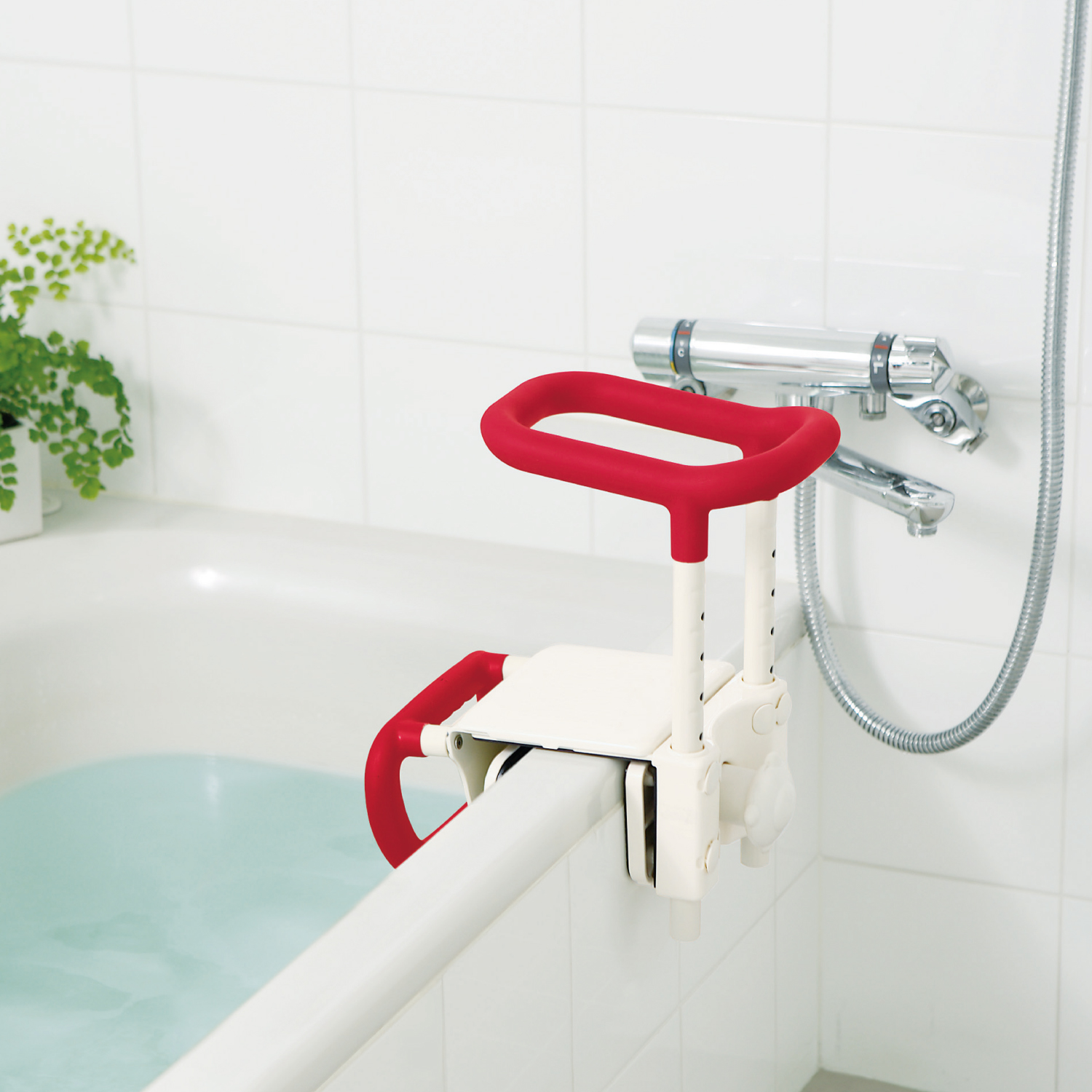 高さ調節付浴槽手すり UST-165W | 【安寿】の介護用品 | アロン化成