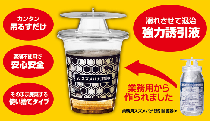 業務用スズメバチ捕獲器 2個入 取寄品 - 大工道具・金物の専門通販アルデ