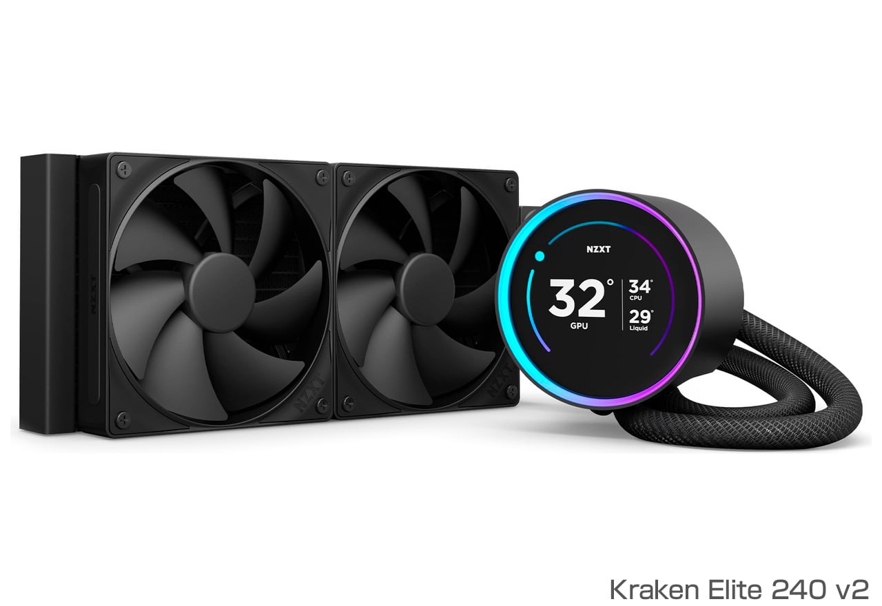 Kraken Elite v2シリーズ | NZXT 水冷一体型CPUクーラー | 株式会社アスク