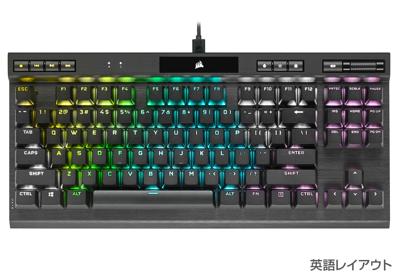 K70 RGB TKL CHAMPIONシリーズ | CORSAIR ゲーミングキーボード | 株式