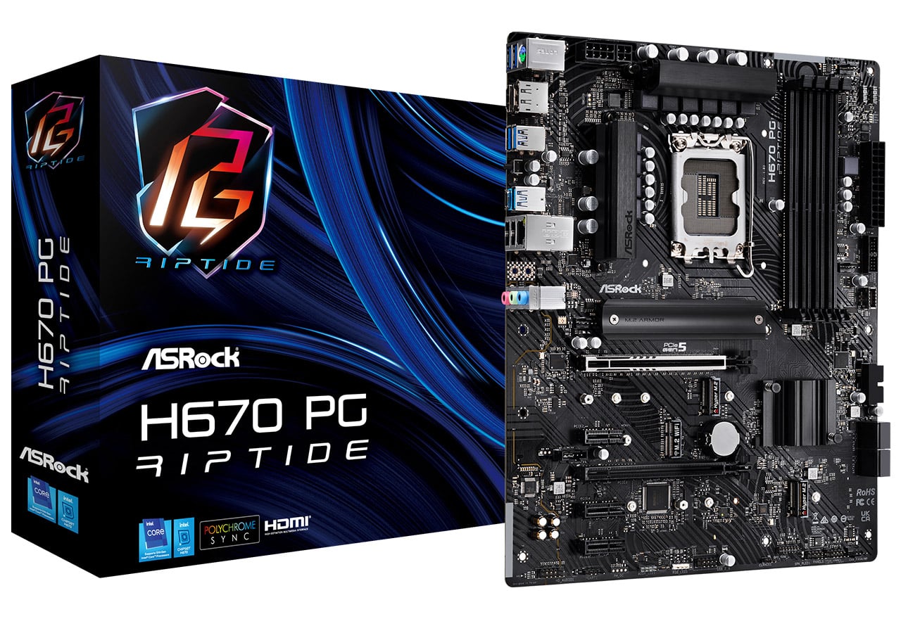 H670 PG Riptide | ASRock マザーボード Intel H670チップセット