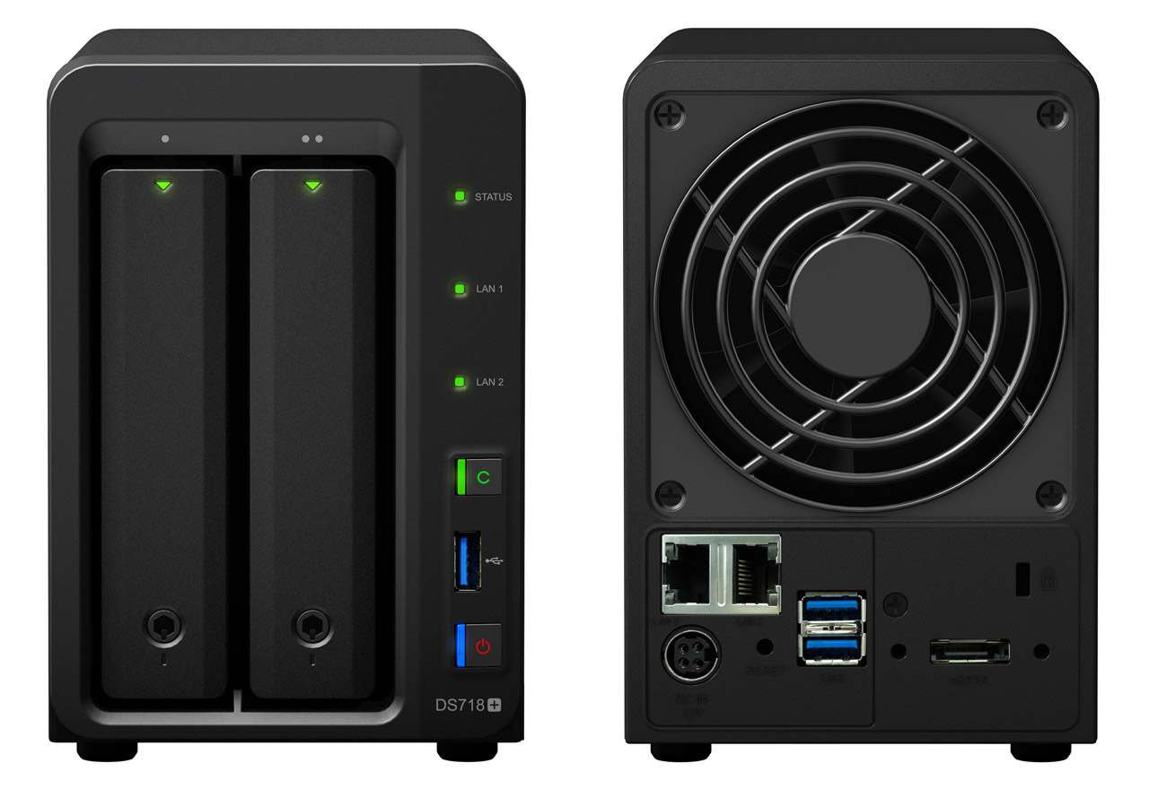 DiskStation DS718+ | Synology ビジネス向け 2ベイオールインワンNAS