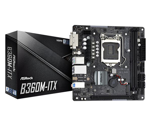 ASRock B360M-ITX マザーボード i7-9700k 32GBRAM ASRock > B360M-ITX