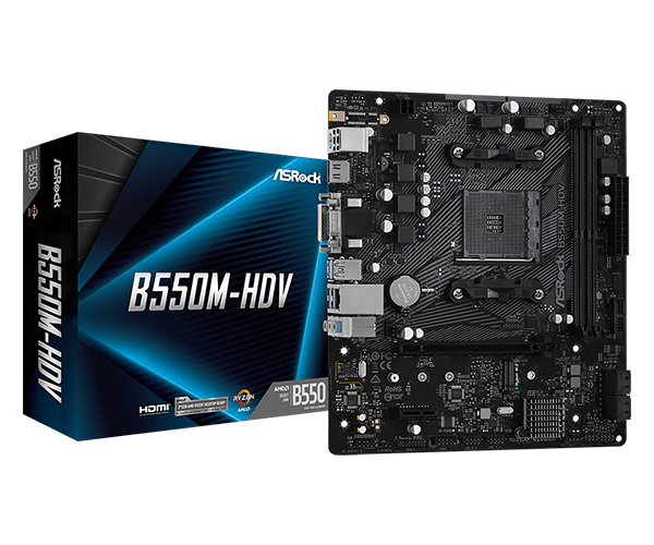 CPU 5700X Asrock B550M-HDV ASRock > B550M-HDV