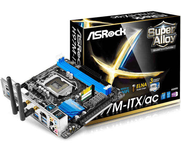 ASRock H97M-ITX/ac マザーボード＋CPU＋メモリー WiFi ASRock > H97M-ITX/ac