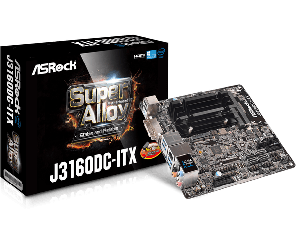 ASRock (アスロック) J3160DC-ITXマザーボード+DDR3メモリ ASRock > J3160DC-ITX
