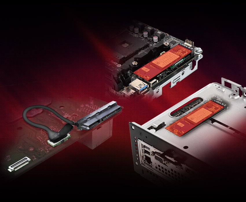 【ジャンク扱い】desk mini A300 マザーボードその他付属品のみ ASRock DeskMini A300/B/BB/BOX/JP DeskMini Mini-STXフォームファクタ