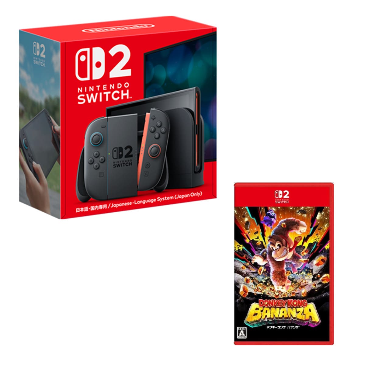送料別】Nintendo Switch 2（日本語・国内専用）+ ドンキーコング