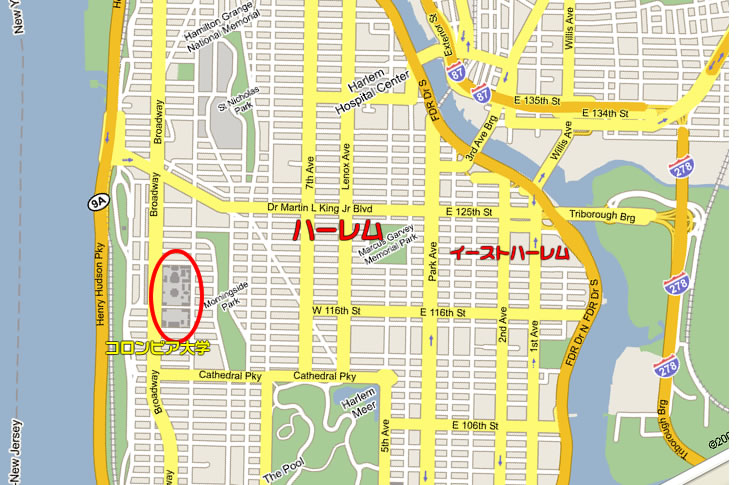 ニューヨークの地図・マンハッタン島マップ│あっとニューヨーク