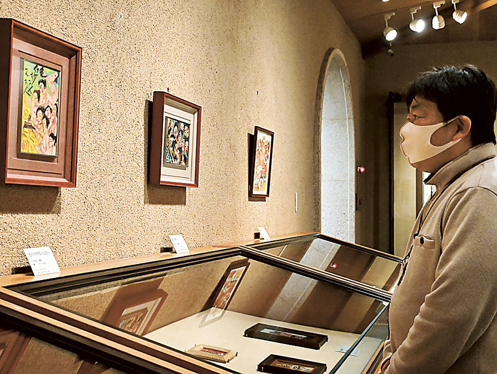 染色家の絵心 肉筆画から楽しむ ガラス絵も展示 芹沢銈介美術館 静岡市