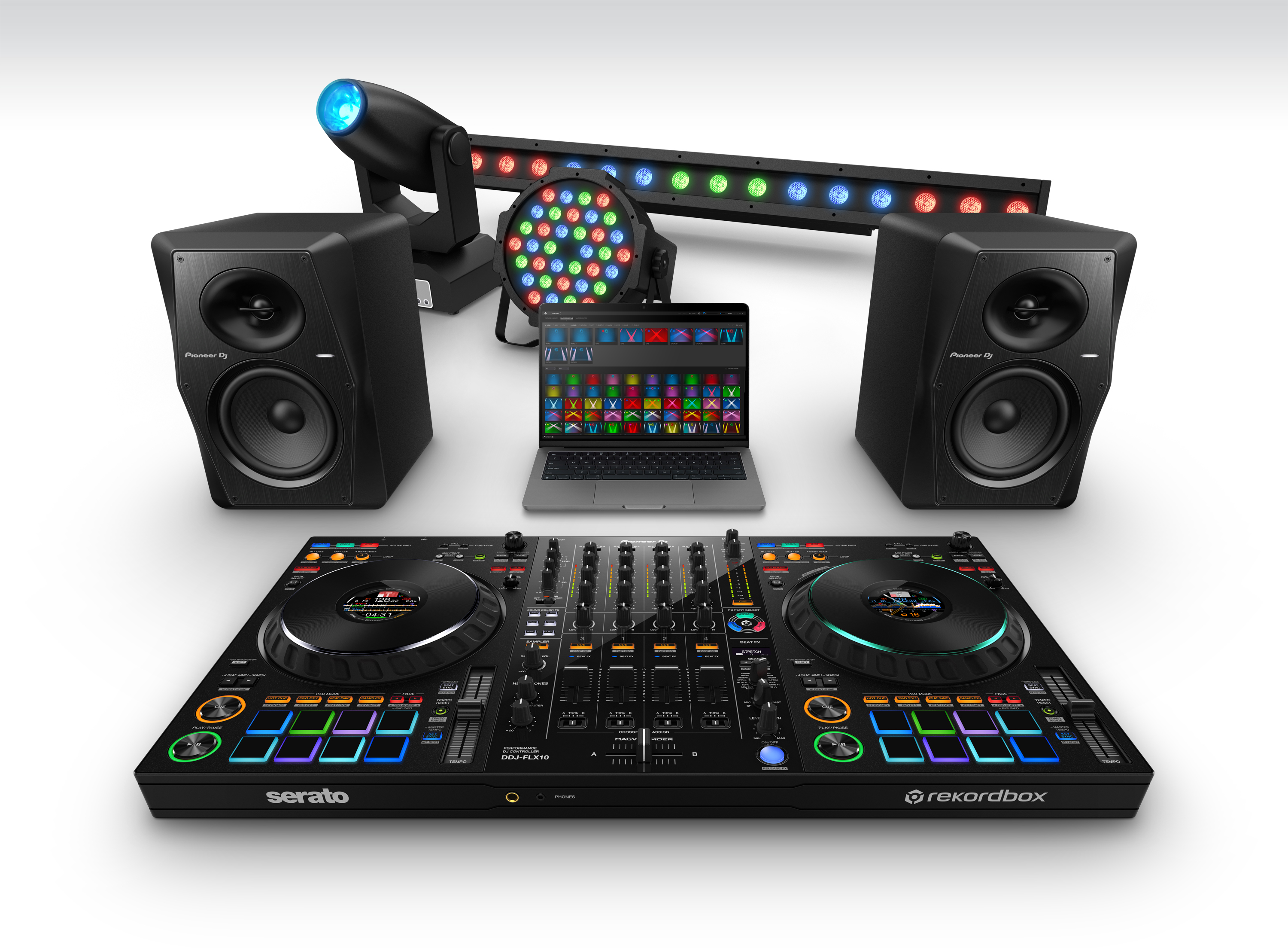rekordbox・Serato DJ Pro対応4ch DJコントローラー 「DDJ-FLX10」が