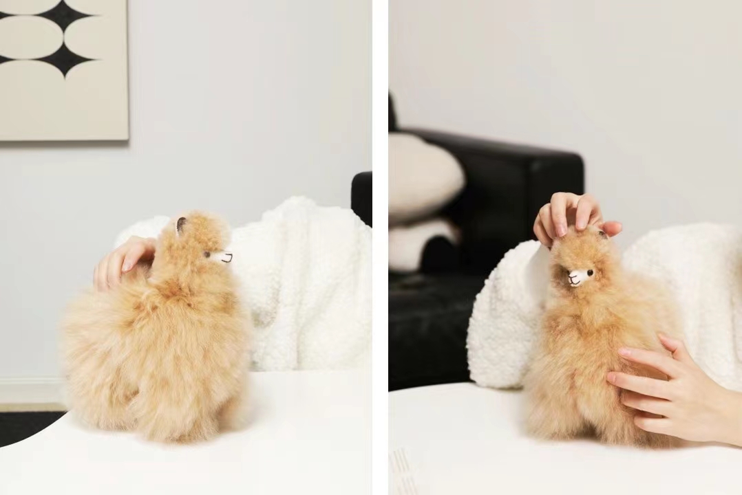 日本初上陸！幸せを運ぶアルパカの天然毛で作った 愛らしい“ぬいぐるみ