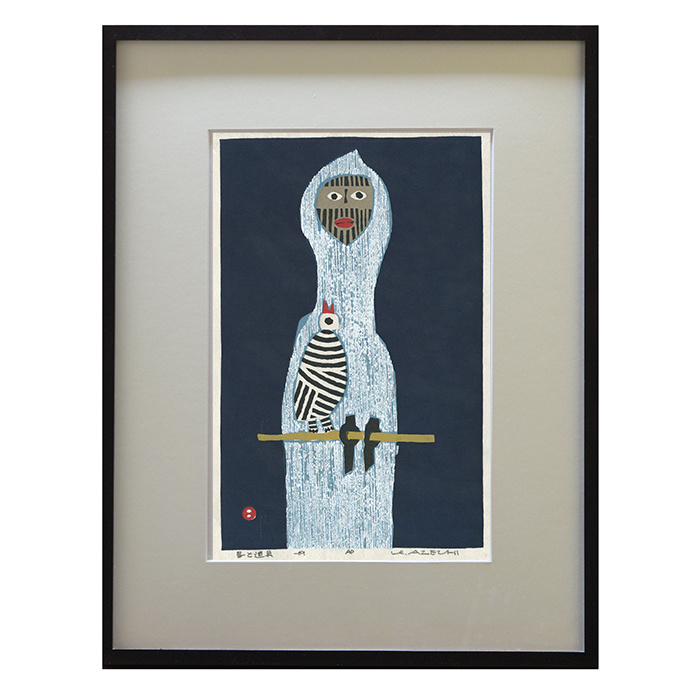 畦地梅太郎 あとりえ・う web shop 木版画 山男(中型作品 その1)