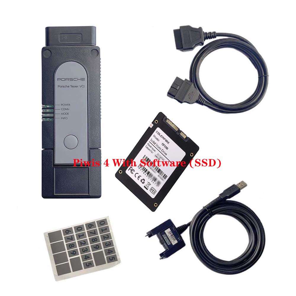 Porsche Piwis 4 Piwis IV Diagnostic Tool With V43.600.010 + V38