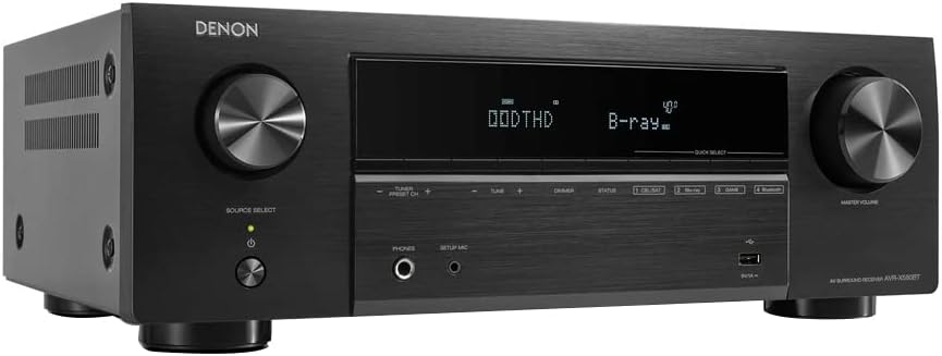DENON AVR-X580BT - 5.2-Channel 8K AV Receiver- Black - Audrixs Pvt
