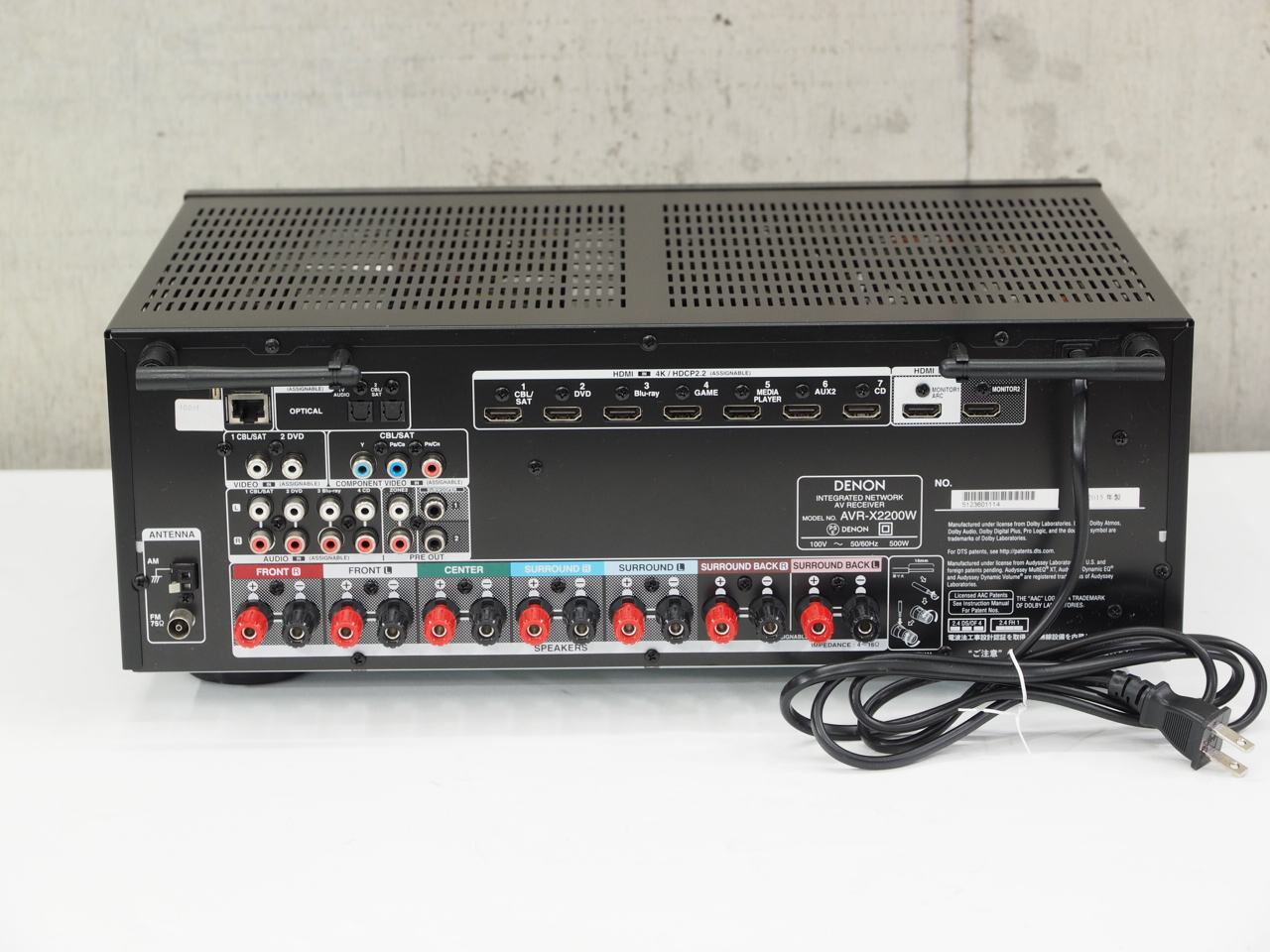 DENON AVR-X2200W AVアンプ Amazon.co.jp: Denon AVサラウンド