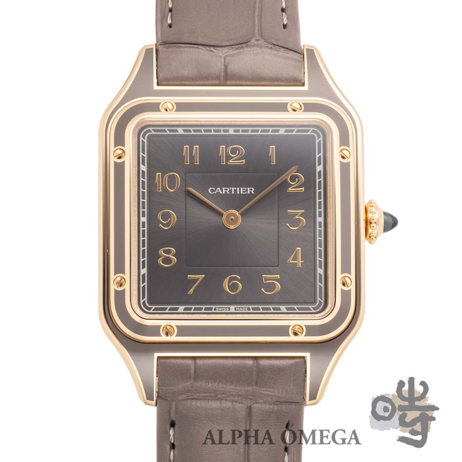 カルティエ サントス デュモン LM グレーラッカー[WGSA0097
